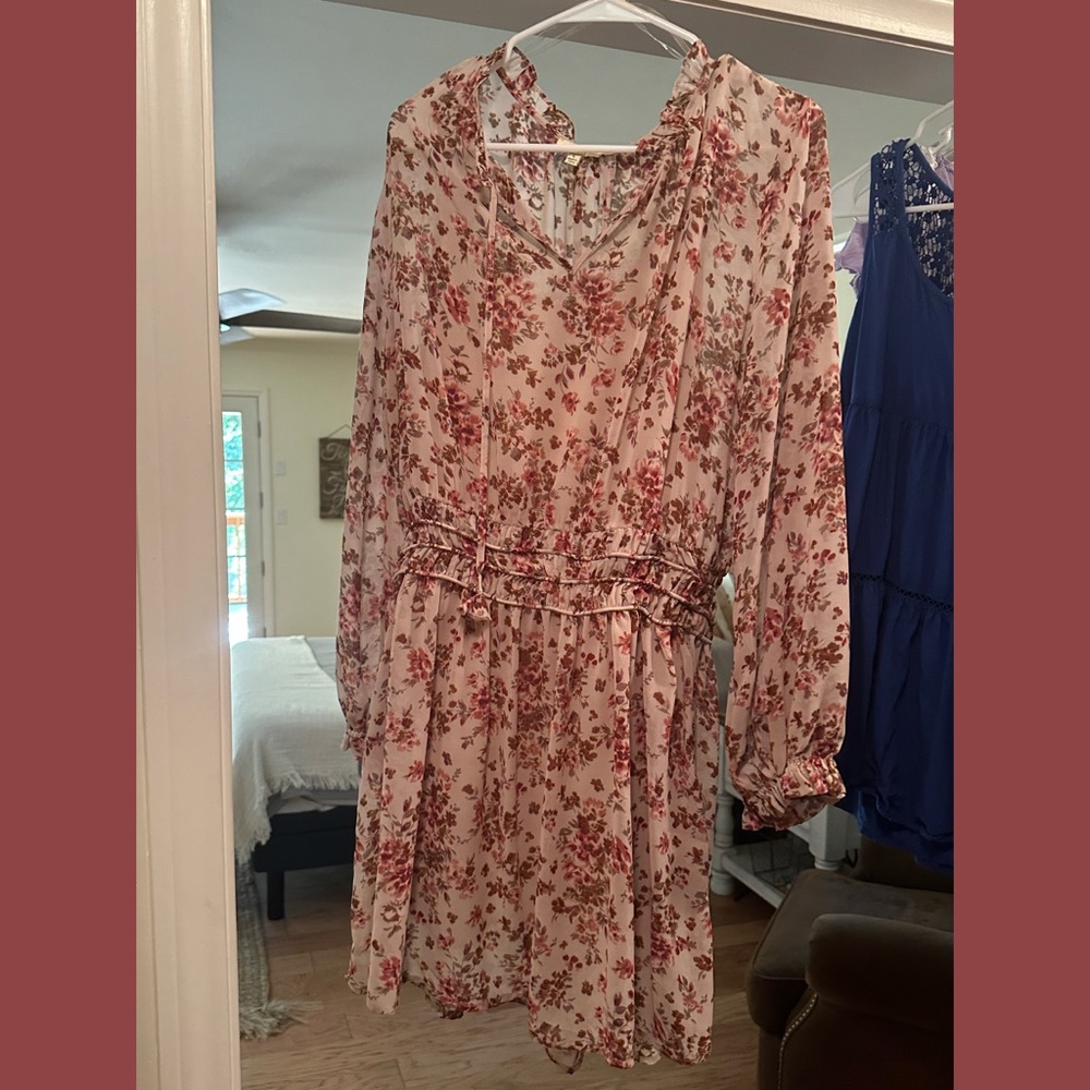 Flower print dress